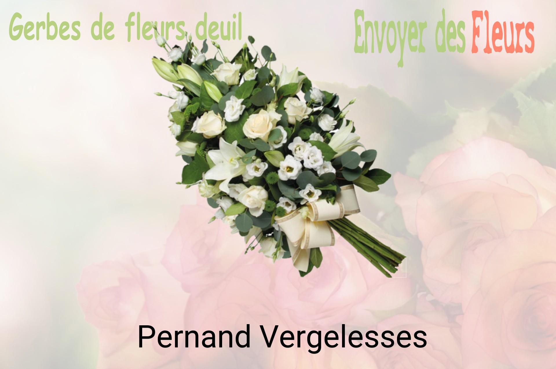 Gerbe de fleurs de deuil livrée à Pernand-Vergelesses